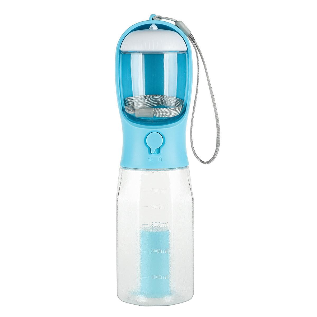The Ultimate Pet Travel Buddy: Water, Food, Waste - All in One Bottle!