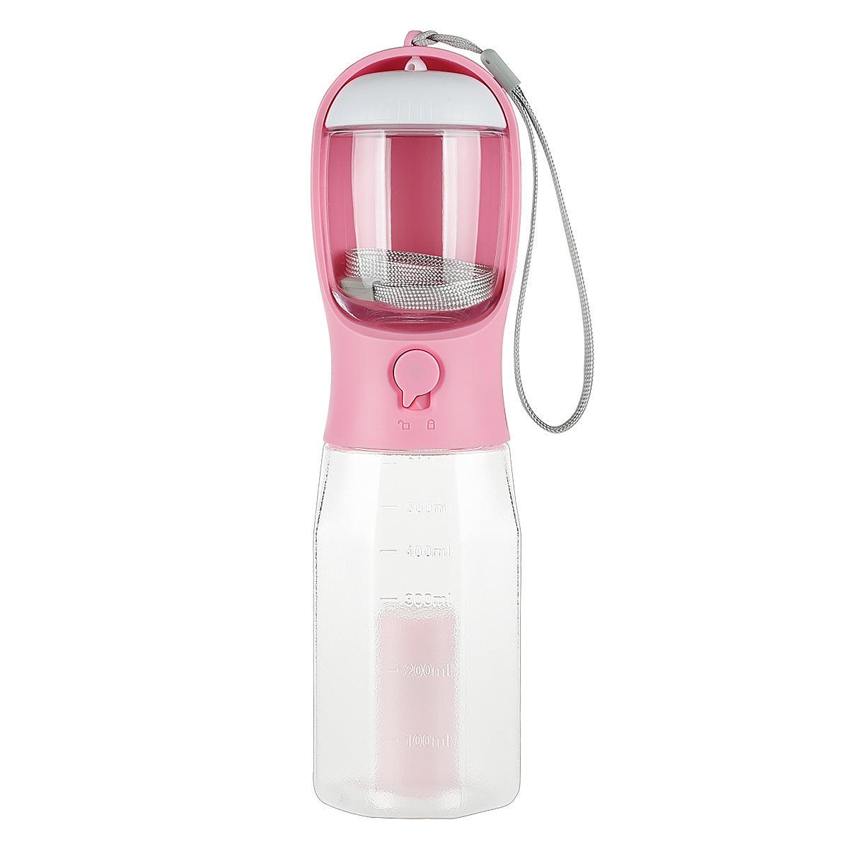 The Ultimate Pet Travel Buddy: Water, Food, Waste - All in One Bottle!
